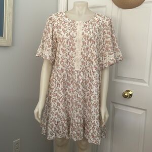 Floral 100% cotton dress